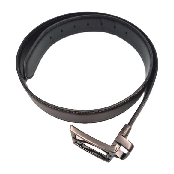 KENNETH COLE Reaction Reversible Black Brown Belt Synthetic Leather Size M 34-36 - Picture 8 of 8